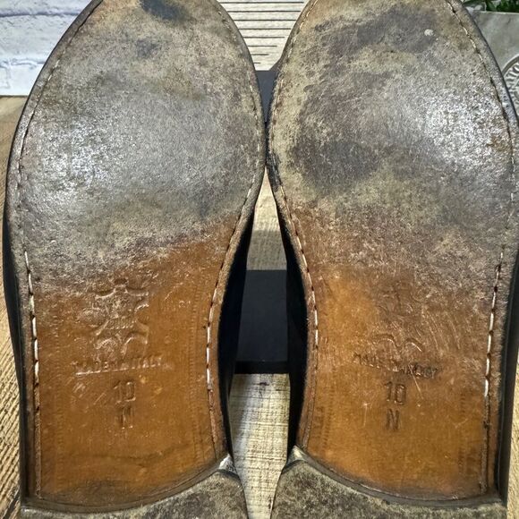 Zelli Mens Size 10 N Leather Black Loafers Shoes Hand Crafted in Italy - Picture 15 of 16